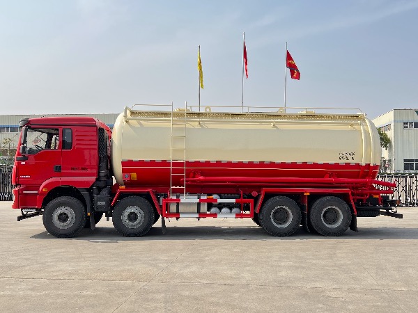 8x4陜汽德龍25-26立方下灰罐車/華威馳樂(lè)牌SGZ5312GFLSX6型油田專用下灰罐車/重晶石粉罐車