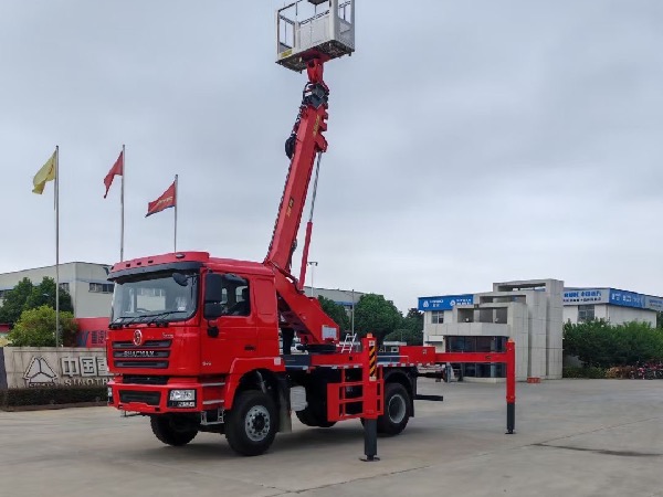 陜汽德龍F3000出口型16米高空作業(yè)車