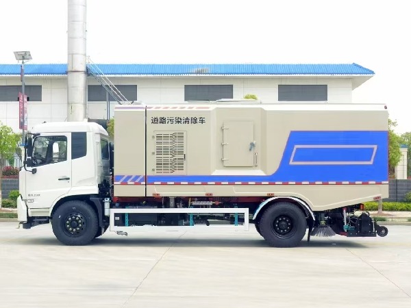 東風天錦5180道路污染清除車|SGZ5189TXCDF6型深度吸塵車|后滾掃吸塵車|掃路車
