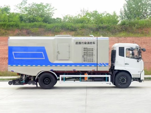 東風天錦5180道路污染清除車|SGZ5189TXCDF6型深度吸塵車|后滾掃吸塵車|掃路車