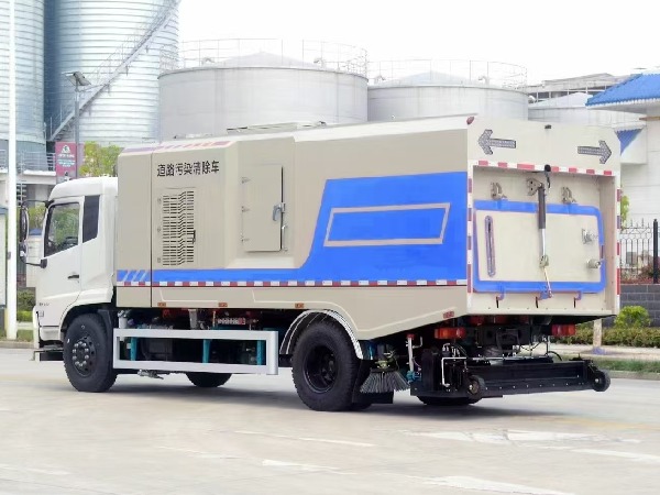 東風天錦5180道路污染清除車|SGZ5189TXCDF6型深度吸塵車|后滾掃吸塵車|掃路車