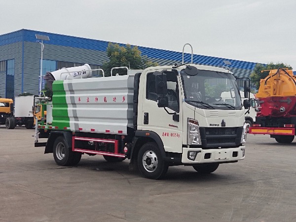 中國重汽HOWO豪沃4X2藍(lán)牌多功能抑塵車｜綠化噴灑車|灑水車｜霧炮車